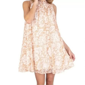 Joie Dress Limited Edition Floral Trapeze Mini Dress Size Medium